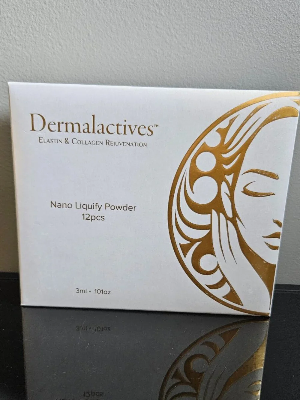 DERMALACTIVES NANO LIQUIFY POWDER-12 pcs-0.101 fl oz \3 ml EACH-BRAND NEW-SEALED